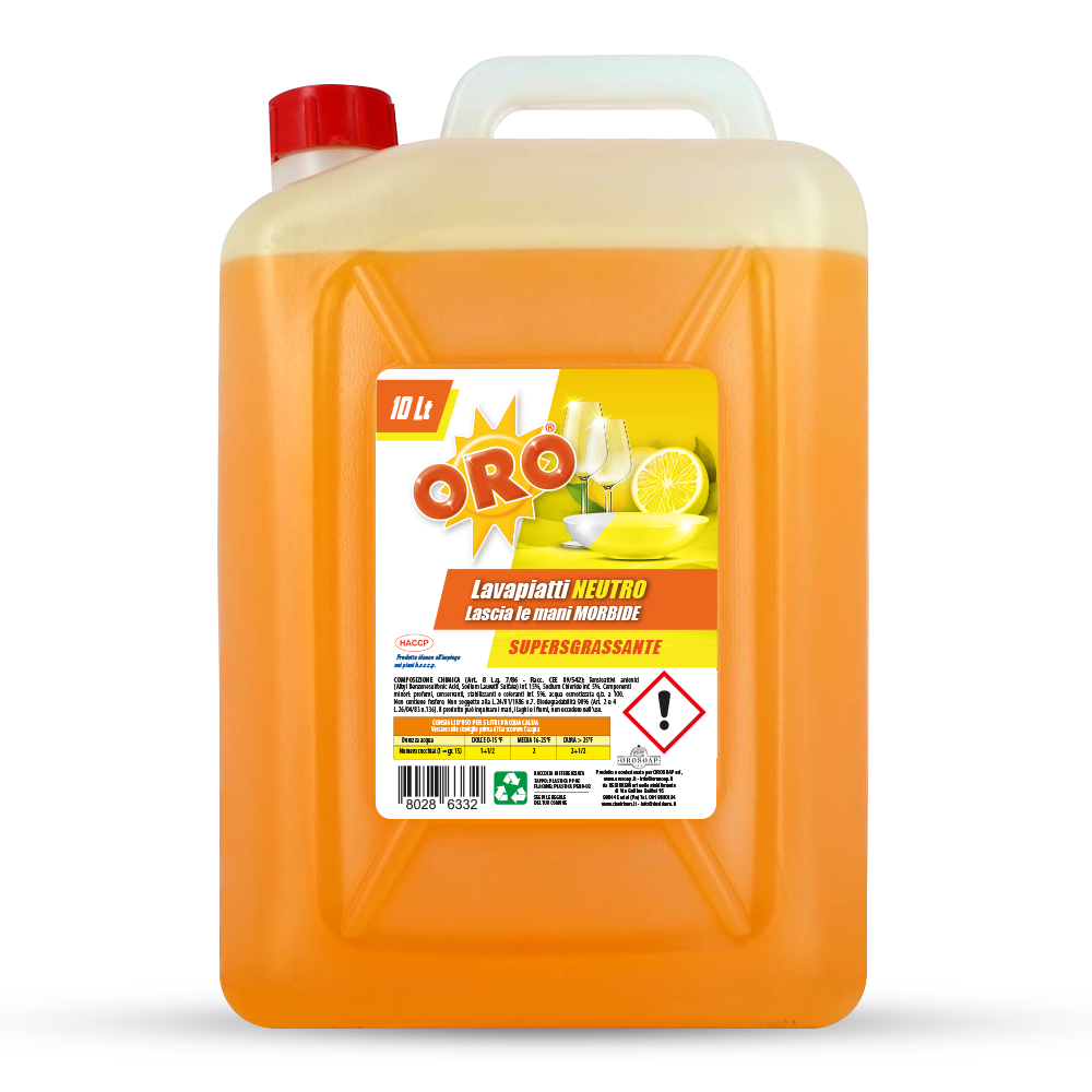 ORO PIATTI PH NEUTRO AL LIMONE 10 lt