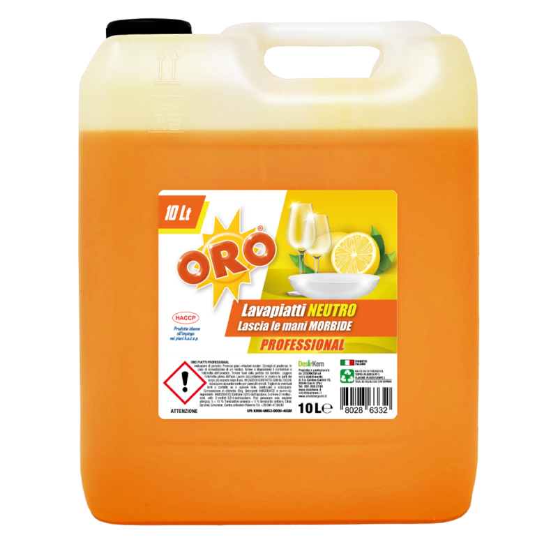 oro piatti professionale neutro limone 10l
